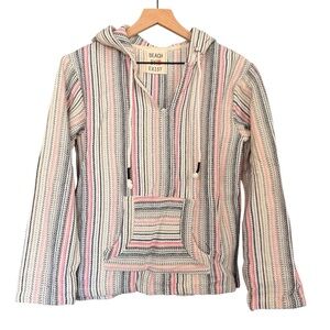Beach By Exist Beachy Striped Hoodie